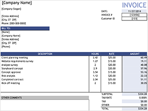 invoice ipad Chrono Plus