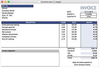 invoice mac Chrono Plus