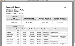 Guest List Organizer screenshot